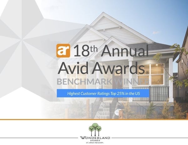 Wonderland Homes Receives Avid Ratings Award