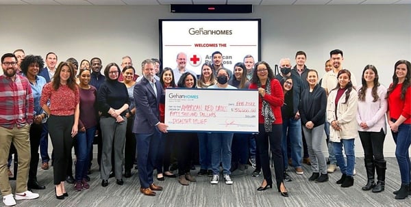 Gehan Homes Donates $50,000 to American Red Cross